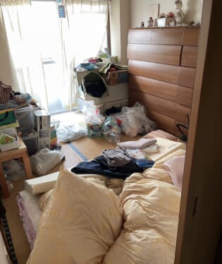 大阪府大阪市城東区 J様の不用品回収作業前のご自宅の写真