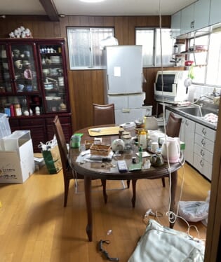 大阪府大阪市東住吉区 N様の不用品回収作業前のご自宅の写真