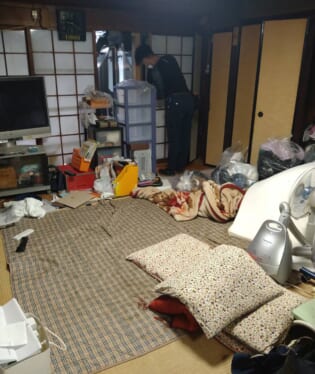 京都府京都市上京区 I様の不用品回収作業前のご自宅の写真