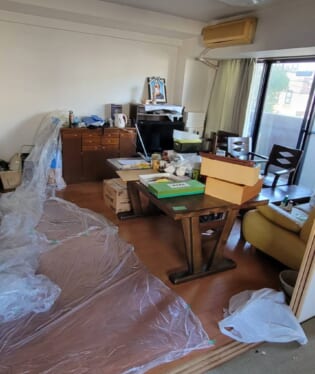 大阪府東大阪市 S様の不用品回収作業前のご自宅の写真