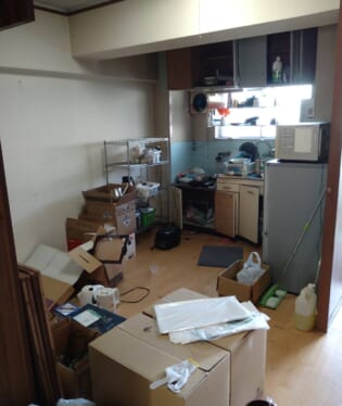 大阪府大阪市此花区 U様の不用品回収作業前のご自宅の写真