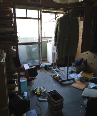 大阪府大阪市住吉区 I様の不用品回収作業前のご自宅の写真
