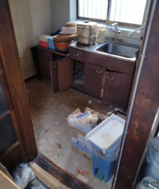 大阪府大阪市平野区 F様の不用品回収作業前のご自宅の写真