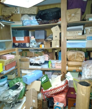 大阪府柏原市 E様の不用品回収作業前のご自宅の写真