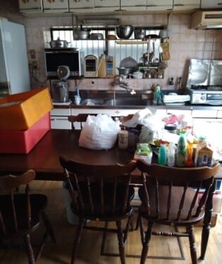 大阪府四条畷市 H様の不用品回収作業前のご自宅の写真