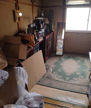 京都府京都市上京区 O様の不用品回収作業前のご自宅の写真