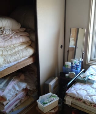 大阪府枚方市 2DKの不用品回収作業前のご自宅の写真