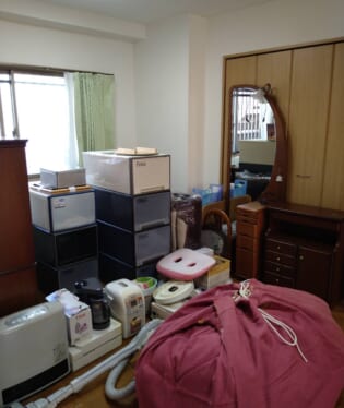 大阪府大阪市阿倍野区 G様の不用品回収作業前のご自宅の写真