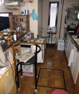 大阪府大阪市東成区 E様の不用品回収作業前のご自宅の写真