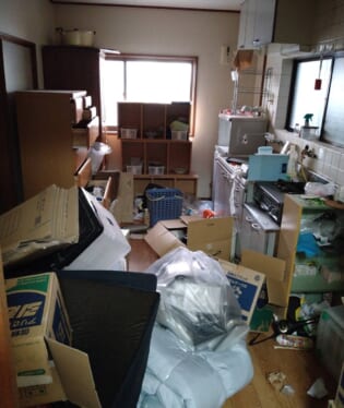 大阪府枚方市 K様の不用品回収作業前のご自宅の写真