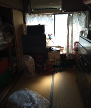 大阪府大阪市東住吉区 I様の不用品回収作業前のご自宅の写真