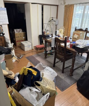 京都府京都市上京区 N様の不用品回収作業前のご自宅の写真