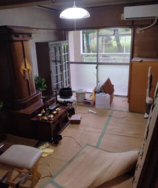 京都府京都市伏見区 I様の不用品回収作業前のご自宅の写真