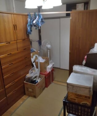 大阪府大阪市東淀川区 G様の不用品回収作業前のご自宅の写真