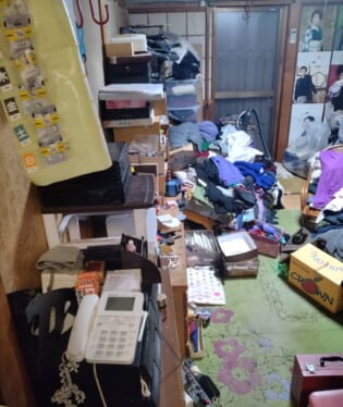 大阪市東住吉区 G様の不用品回収作業前のご自宅の写真