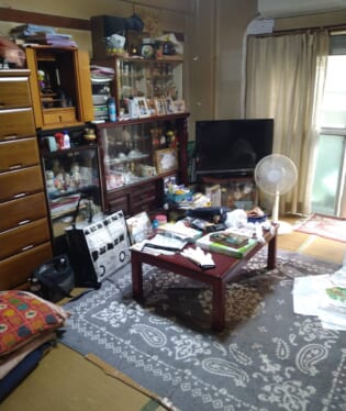 大阪府大阪市淀川区 D様の不用品回収作業前のご自宅の写真