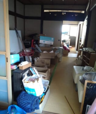 大阪府大阪市東住吉区 N様の不用品回収作業前のご自宅の写真