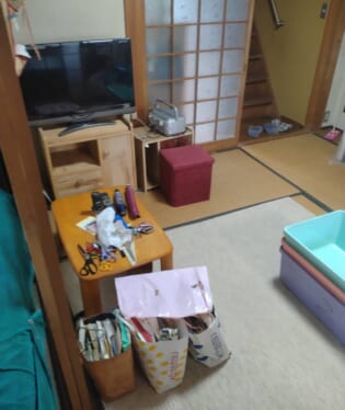 奈良県生駒市 E様の不用品回収作業前のご自宅の写真