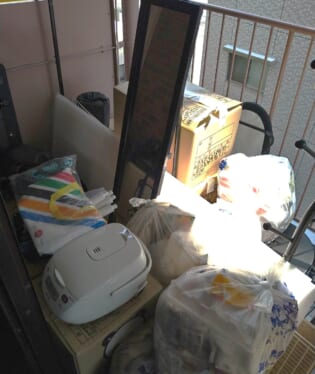 大阪府大阪市天王寺区 H様の不用品回収作業前のご自宅の写真