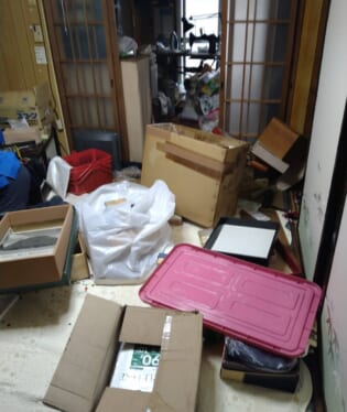 大阪府大阪市天王寺区 A様の不用品回収作業前のご自宅の写真