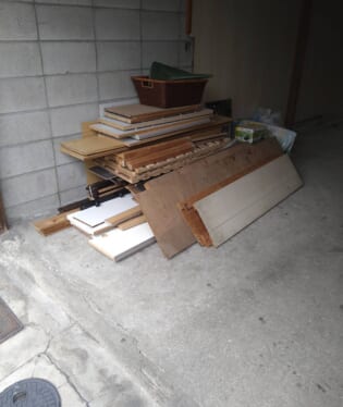 大阪大阪市生野区 B様の不用品回収作業前のご自宅の写真