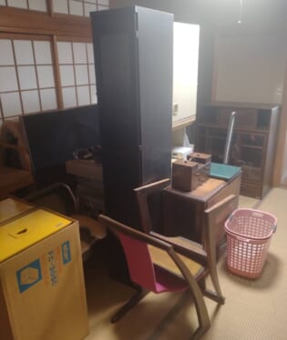 大阪府大阪市東住吉区 T様の不用品回収作業前のご自宅の写真