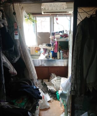 大阪 Z様のゴミ屋敷片付け前のご自宅の写真