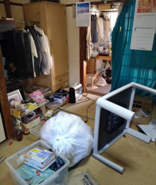 大阪府大阪市東住吉区 W様の不用品回収作業前のご自宅の写真