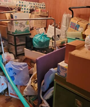 大阪府東大阪市 Z様の不用品回収作業前のご自宅の写真