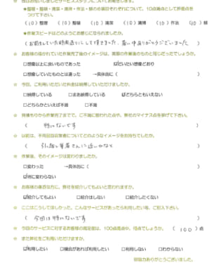 お客様アンケート画像