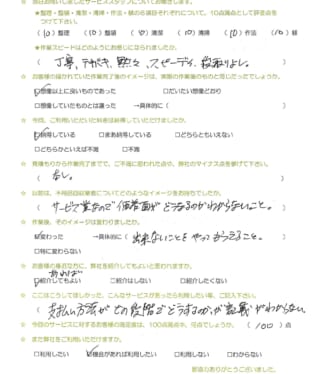 お客様アンケート画像