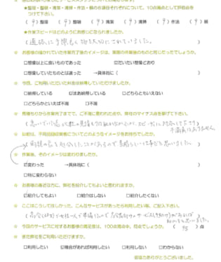 お客様アンケート画像