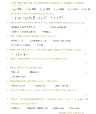 お客様アンケート画像